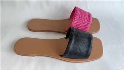 Yozgi moda keng yuzli terlik